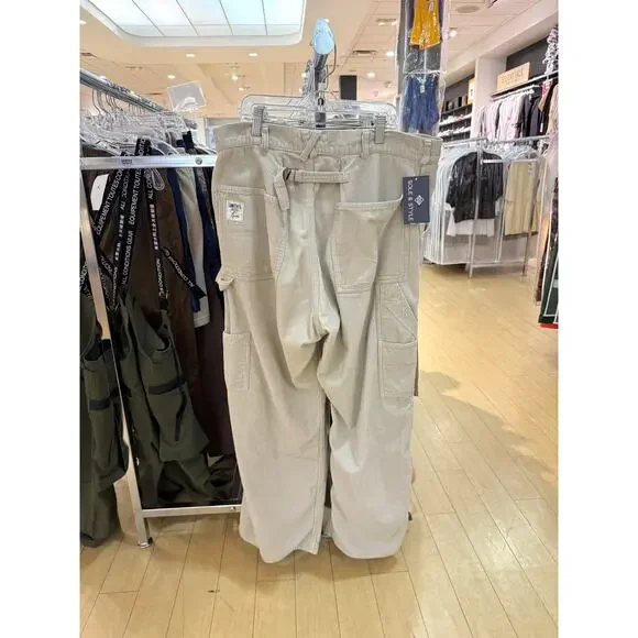 Needles x Smith's American Workwear Beige Corduroy Carpenter Painter Pants FW21